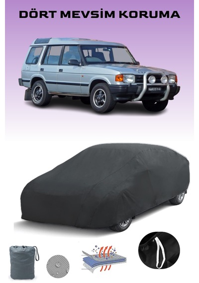 Siyah, Land Rover Dıscovery 1990 - 1994, Araba Brandası, Oto Örtüsü, Araba Çadırı Siyah