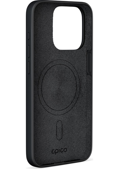 Epico Apple Uyumlu iPhone 15 Pro Max Mag+ Silikon Kılıf Black Siyah