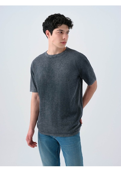 Loft İndigo Erkek T-shirt Lf2039337 Indigo