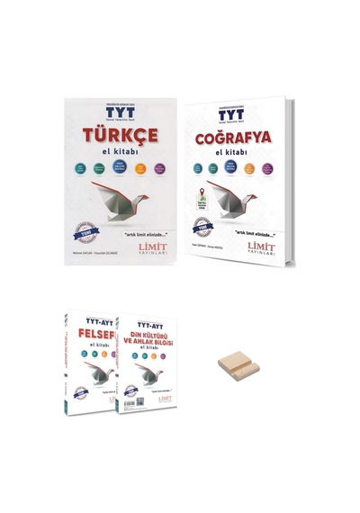 Limit Tyt Ayt Türkçe Coğrafya Felsefe/din El Kitabı 3lü Set + Telefon Standı