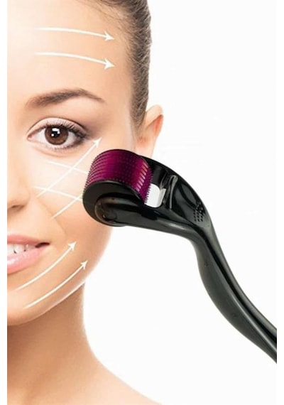 Derma - 128 - Roller Titanyum Uçlu 540 İğneli 1 Mm Saç Sakal Çıkarma Ve Cilt Bakım - Csmo-tex - Masaj Aleti
