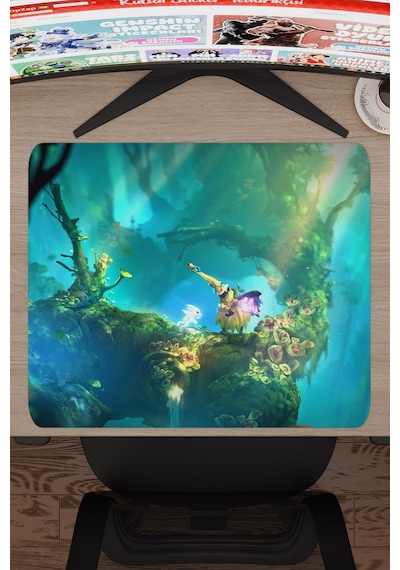Ori And The Will Of The Wisps Dikişli Kauçuk Oyuncu Mousepad V3 - 48x40 Xl Gaming Mouse Pad