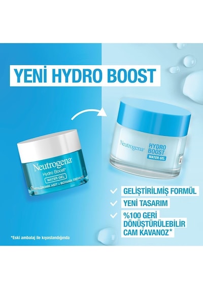 Neutrogena Hydro Boost Nemlendirici Normal Ciltler İçin 50 ML+Hydro Boost Jel Temizliyici 200 ML