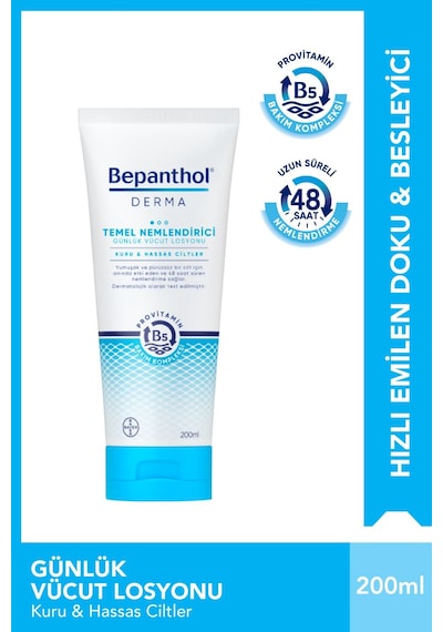 Bepanthol Derma Temel Nemlendirici Günlük Vücut Losyonu