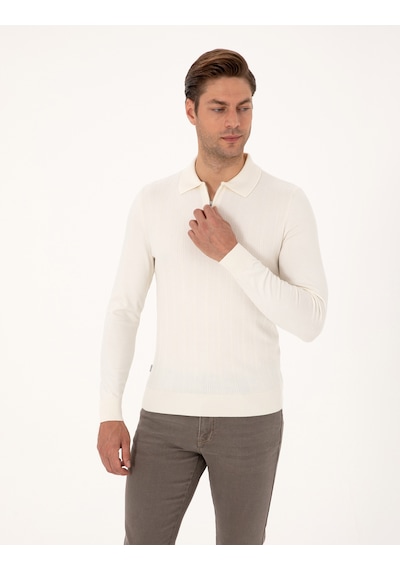 Pierre Cardin Erkek Ekru Kazak /triko 50315729-vr019 Ekru