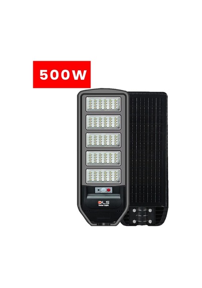 5'li Paket Dls 500w Güneş Enerjili Solar Sokak Ve Bahçe Lambası, Lifepo4 Bataryalı, Ip66, Hareket Sensörlü, Uzaktan Kumandalı Lh99-500