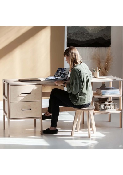 Woodesk Cadenza Ahşap Çalşma Masası, Natural Renk Cpt4634-180