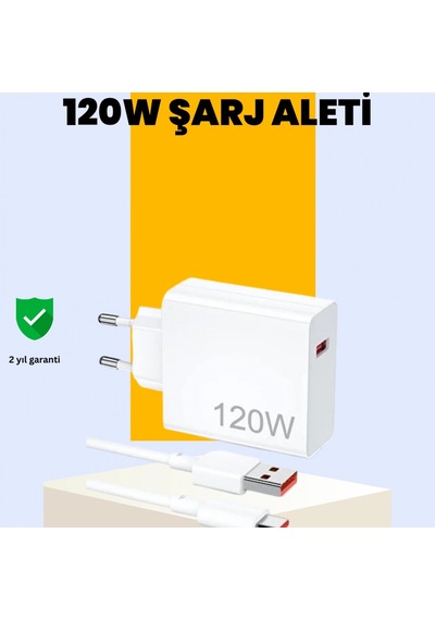 120w Type-c Hızlı Şarj Adaptörü Ve 6a Kablo Reno 4, 5, 6 Uyumlu