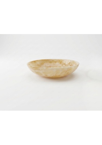 Mermer Oniks Sunum Tabağı, Doğal Taş Sunum Tabağı 20 Cm