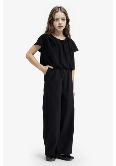 Defacto Kız Çocuk Wide Leg Geniş Paça Pantolon F2257a825aubk27 Siyah