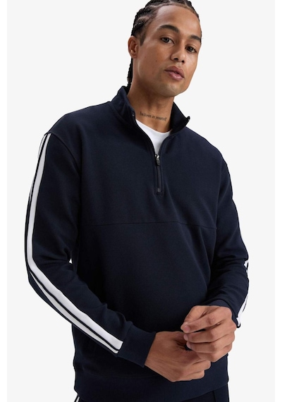 Defacto Defactofit Standart Fit Dik Yaka Sporcu Sweatshirt D1953ax25aunv253 Lacivert