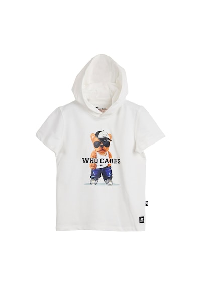 Bad Bear Mood Çocuk Sweatshirt BEYAZ