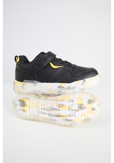 Vicco Monaco Hafif Erkek Okul Öncesi Siyah Sneaker Siyah
