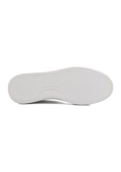 Beyaz Hakiki Deri Erkek Sneaker Premium 412 M Beyaz
