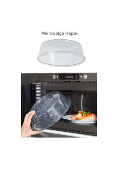 Prıckıg Mikrodalga İçin Kapak, Şeffaf, 26 Cm Plastik Turuncu Diğer