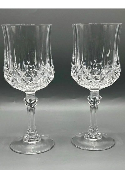 6'lı Kristal Lale Desen Kahve Yanı Su Bardağı Seti 50 Ml-6lı Ayaklı Kahve Yanı Su Bardağı Şeffaf