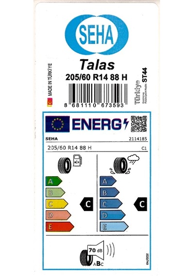 Seha 205/60 R14 88H Talas ST44 Yaz Lastiği 2024