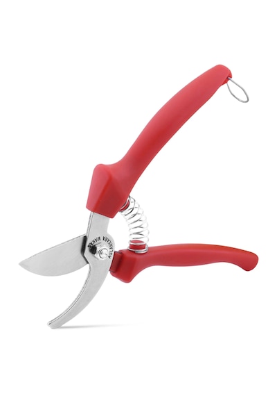 Budama Bağ Üzüm Makası Eğri Kırmızı 21 Cm