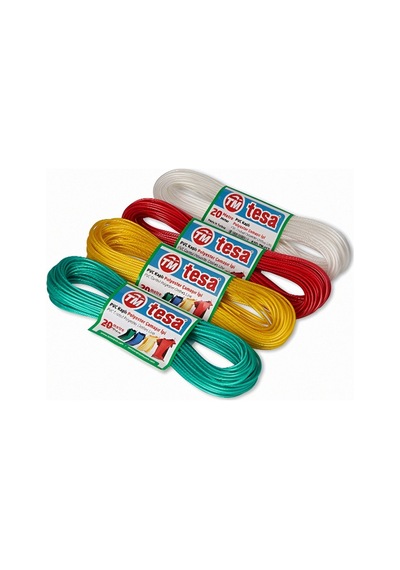2 Adet 20 Metre Pvc Kaplı Çelik Çamaşır İpi 2 20 Mt 20 Tr Diğer