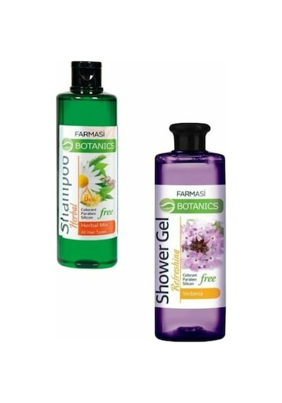 Farmasi Botanics Herbal Mix Şampuan 500 ML + Mine Çiçeği Duş Jeli 500 ML
