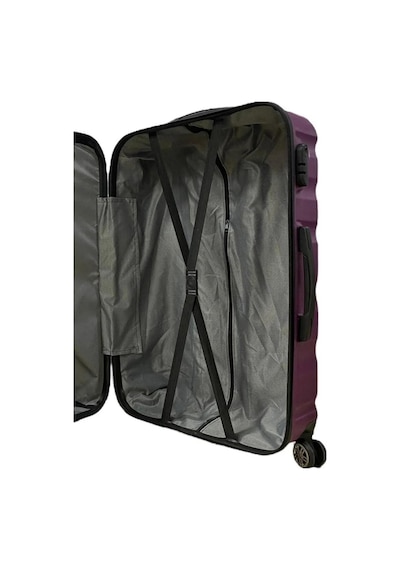Mygeppetobag %100 Abs Kullanışlı Darbeye Dayanıklı Kabinboy Valiz Mor