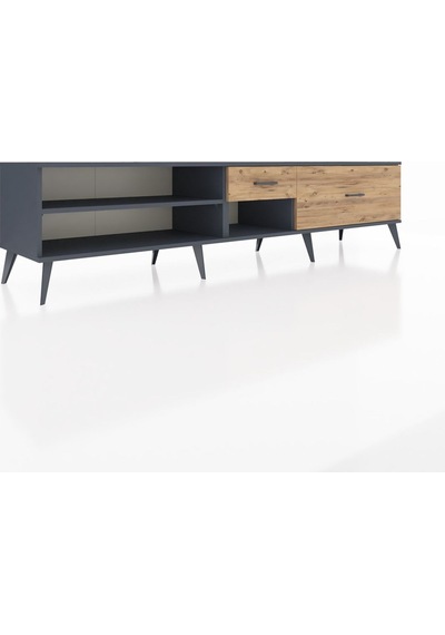 Hyperion Tv Ünitesi Tek Raflı 2 Çekmeceli 220x44x51 Antrasit-antrasit/çam Antrasıt/atlas Çam - Antrasıt Hyperion Tv Ünitesi Tek Raflı 2 Çekmeceli 220x44x51 Antrasit-antrasit/çam Antrasıt/atlas Çam - Antrasıt