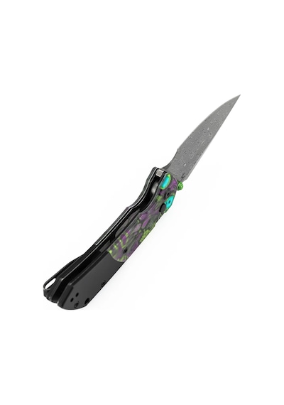 Kansept Fenrir Mor Ölümsüz Baskılı Pc Sap Damascus Çelik Çakı K1034s7 Kum