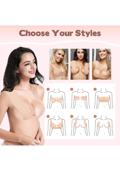 NBB Ten Rengi Kumaş Breast Lift Göğüs Bandı 5m Ten