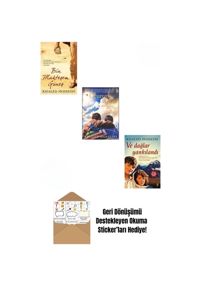 Khaled Hosseini 3 Kitap Set + Okuma Sticker'ları