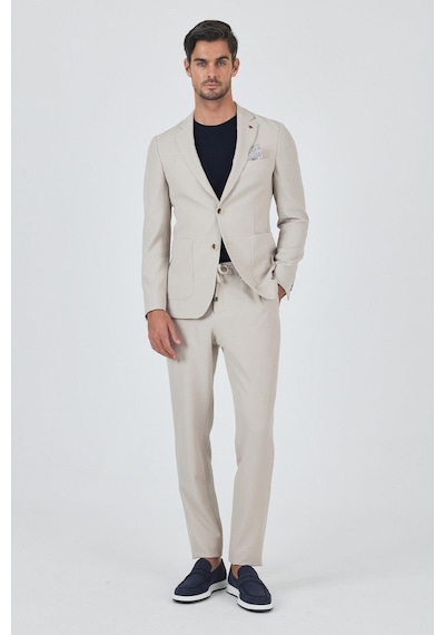 İmza Bej Mono Yaka Kendinden Desenli 2 Düğme Casual Esnek Slim Fit Takım Elbise 1001250174 Bej İmza Bej Mono Yaka Kendinden Desenli 2 Düğme Casual Esnek Slim Fit Takım Elbise 1001250174 Bej
