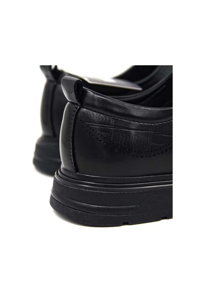 Marcomen 8006956 Croco Baskılı Erkek Casual Ayakkabı - Siyah Croco Deri - 931001180 Siyah Croco Deri