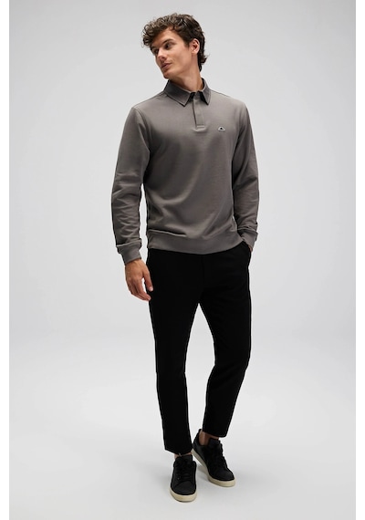 Ellesse Erkek Polo Yaka Sweat Em607-ant Antrasit Antrasit