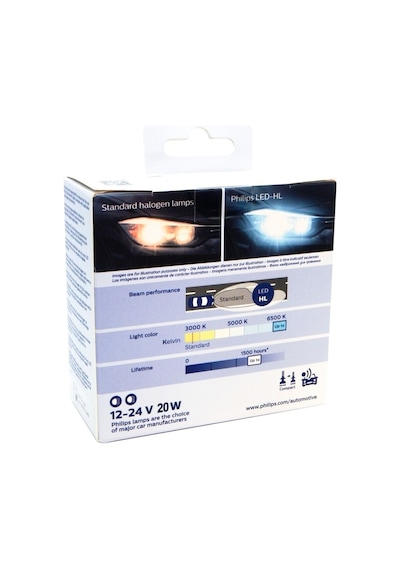 Philips H7 Led Xenon Şimşek Etkili Ultra Beyaz Renk 12V-24V 473391375