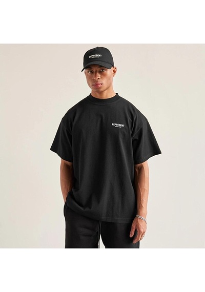 Flood Of Style Erkek Siyah Oversize Tshirt