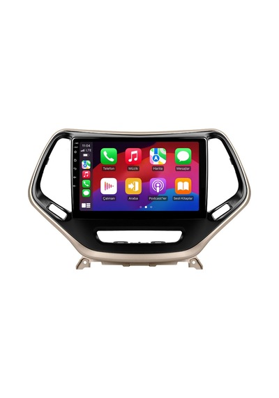 Jeep Cherokee 2014-2015 Android Multimedya Carplay Android Auto Navigasyon Kameralı 4gb Ram 64gb 10"