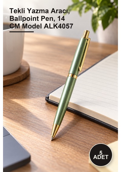 5 Adet Tükenmez Kalem Tekli Yazma Aracı, Ballpoint Pen, 14 Cm Model Alk4057