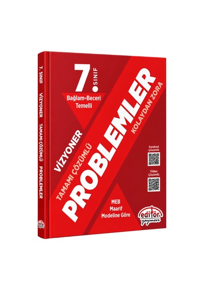 2027 Editör 7. Sınıf Matematik Problemler Vizyoner Maarif Modeli Soru Bankası Çözümlü