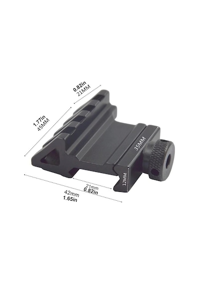 Zenvia Taktik 45 Derece Açı Ofset Yan Adaptörü Rts 20mm Picatinny Ray Znv2026 Diğer
