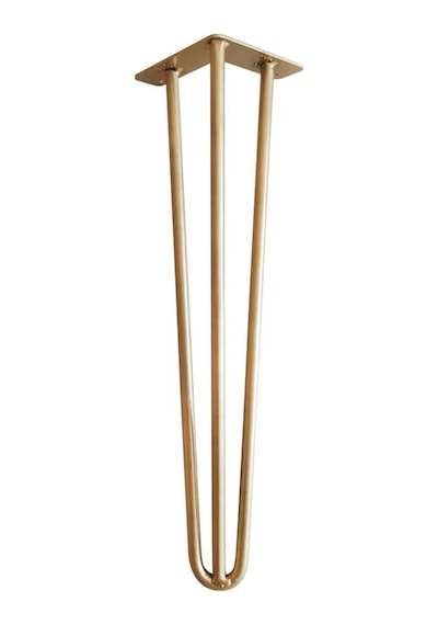 Masa Mobilya Ayakları İçin Metal Altın Gold Firkete Takımı 90 Cm