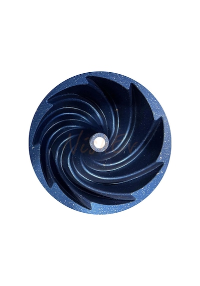 Hanımeli Premium Döküm Kek Turta Kalıbı Mavi 26 Cm Renkli
