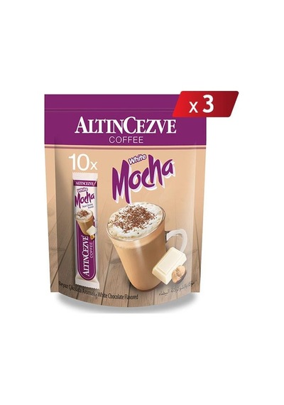Altıncezve 3ü 1 Arada White Mocha Beyaz Çikolata Aromalı 3'lü 10 x 17 G