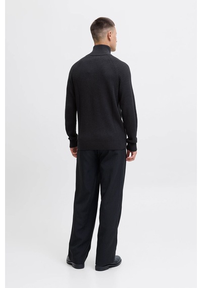 Jack & Jones Erkek Kazak 12278919 Siyah Siyah