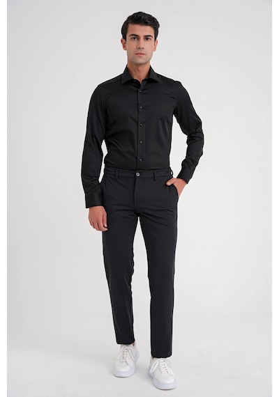 Efor Slim Fit %100 Pamuk Non Iron Kumaş Klasik Siyah Gömlek Gk 734 Siyah Efor Slim Fit %100 Pamuk Non Iron Kumaş Klasik Siyah Gömlek Gk 734 Siyah
