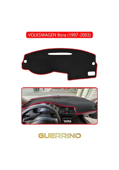 Volkswagen Bora 1997-2003 Torpido Koruma Halısı Kırmızı Kenar