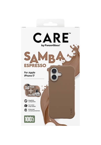 Care By Panzerglass Fashionable Apple Uyumlu iPhone 17 Samba Espresso Magsafe Kılıf