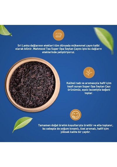 Mahmood Tea Super Opa 800 gr Seylan Çay 2 Adet