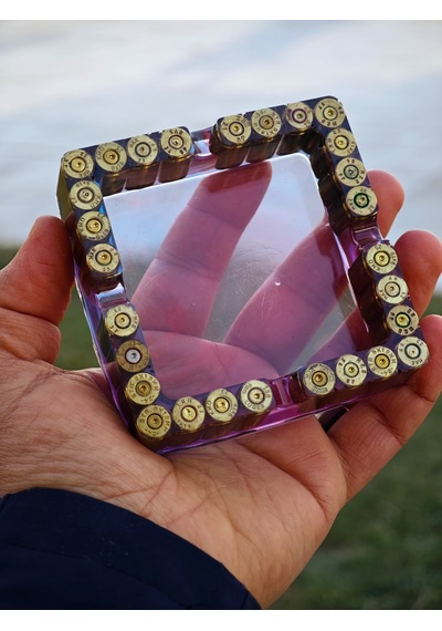 Küllük 9 Mm Mermili Kül Tablası Hediyelik Ürün Boşkavanlı Kül Tablası Süper Küllük Mermili Özel Tasarım 3