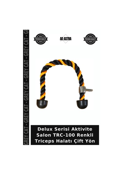 Delux Serisi Aktivite Salon Trc-100 Renkli Triceps Halatı Çift Yön