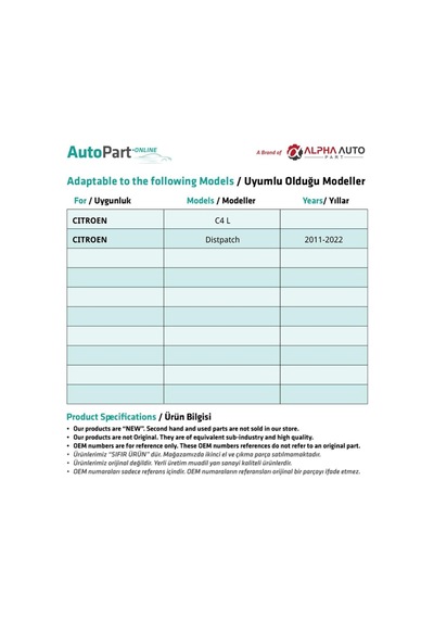 Citroen C3 Picasso,c4,c4 Picasso,c4 B7 Ds4 İçin Vites Topuzu Diğer