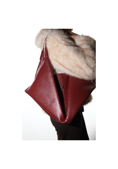 Luvishoes Rally Bordo Grain Kadın Omuz Cantası Bordo